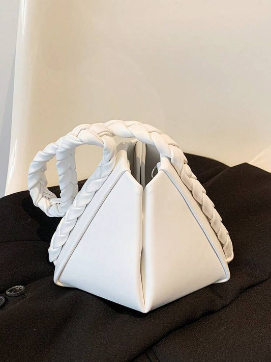 Classy Dimentional Braided Handbag