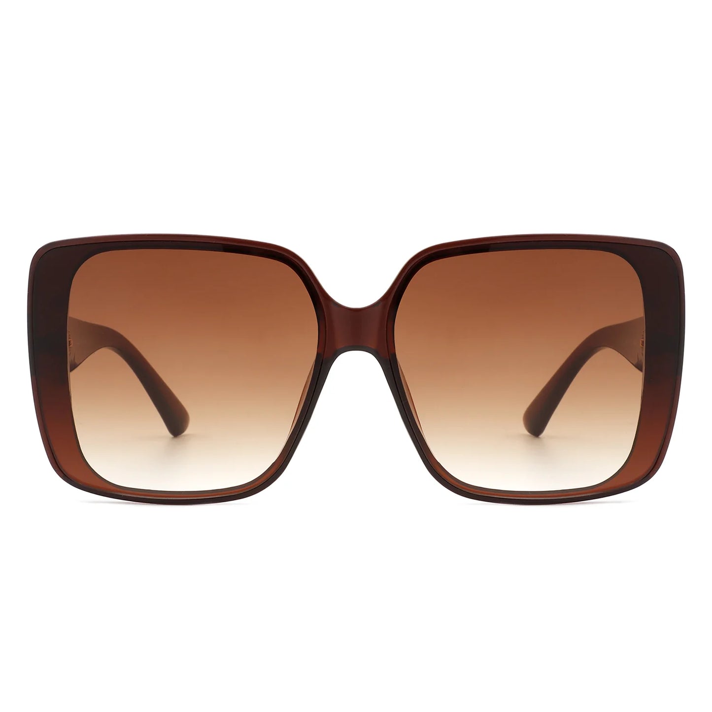 Square Retro Oversize Flat Top Fashion Sunglasses