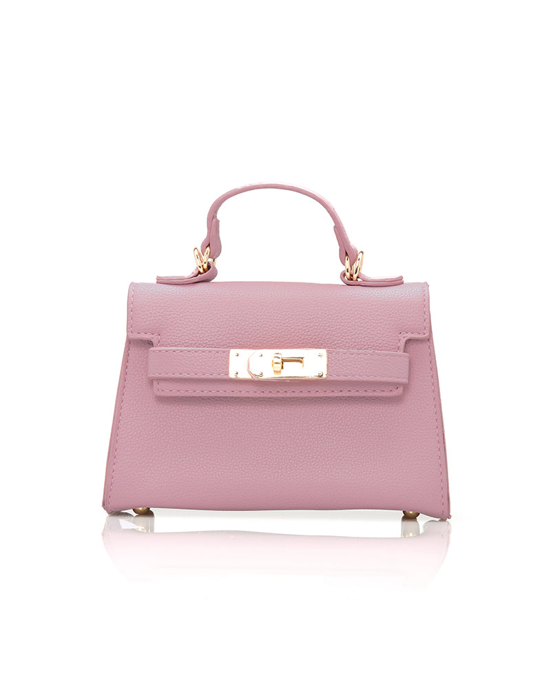Square Twist Lock Satchel Classic Handbag
