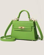 Square Twist Lock Satchel Classic Handbag