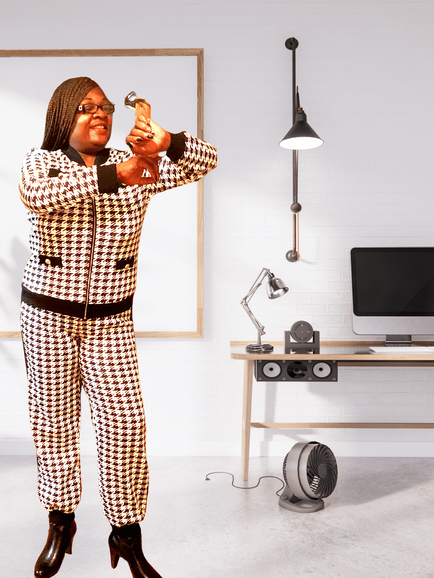 Jazz It Up Houndstooth Pants Suit!