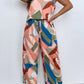 The Geo Print Wide Leg Pants Set