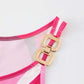 Emery Rose Printed Geometric Chain Top