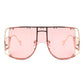 Oversize Square Vintage Women Fashion Sunglasses