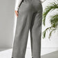 Ultra Suede Wide-Leg Pants