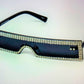 Wait a minute, don't forget the high fashion rhinestone slim color sunglasses.  The sunglasses has a thin high fashion cyber retro rectangular design with rhinestones infused borders and flexible acrylic frames.  They're screaming, SOPHISTICATED LADY! 